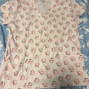 Bundle of 2 patterned scrub tops